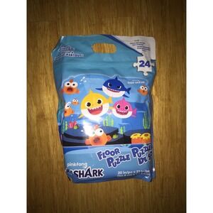 NEW CUTE Pinkfong Baby Shark 24 Large Piece Floor Puzzle Ages 3+ Fish Sea Ocean!